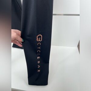 NWT Tavi High Waisted 7/8 Tight, Black with Rose Gold Cyclebar